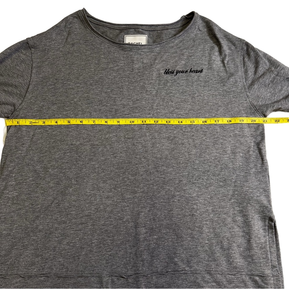 Rachel Hollis Bless Your Heart Grey Long Sleeve Shirt Size XXS Oversized NWOT - Picture 10 of 13